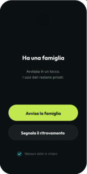 Schermata di segnalazione: avvisa la famiglia senza vedere i dati del proprietario
